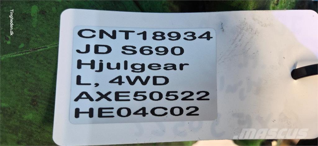 John Deere S690 Компоненты для зерноуборочных комбайнов
