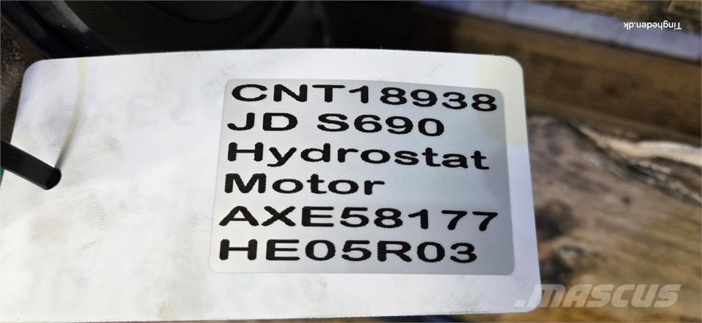 John Deere S690 Детали гидравлической системы