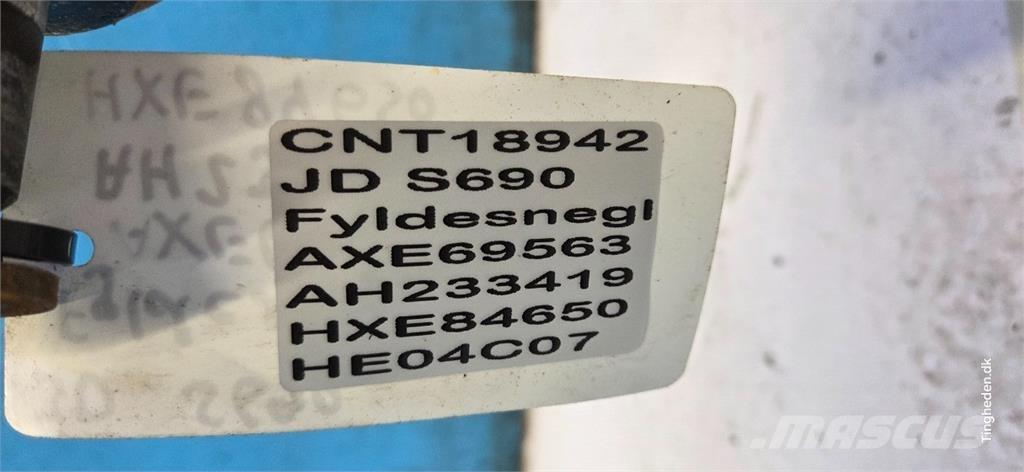 John Deere S690 Компоненты для зерноуборочных комбайнов