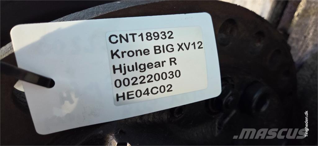 Krone Big X V12 Аксессуары для машин для сена и корма