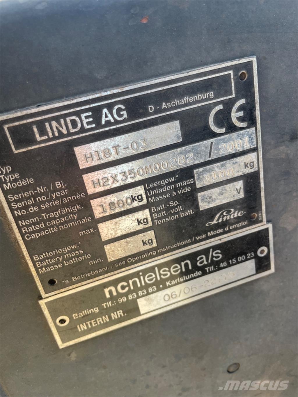 Linde H18T Газовые погрузчики