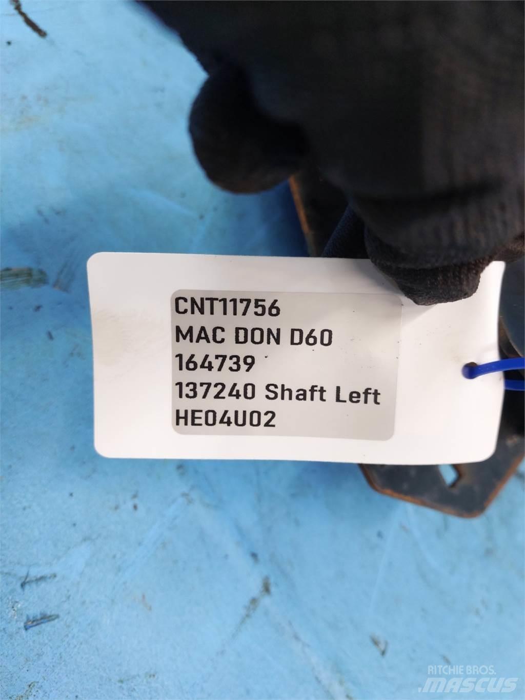 MacDon D60 Компоненты для зерноуборочных комбайнов