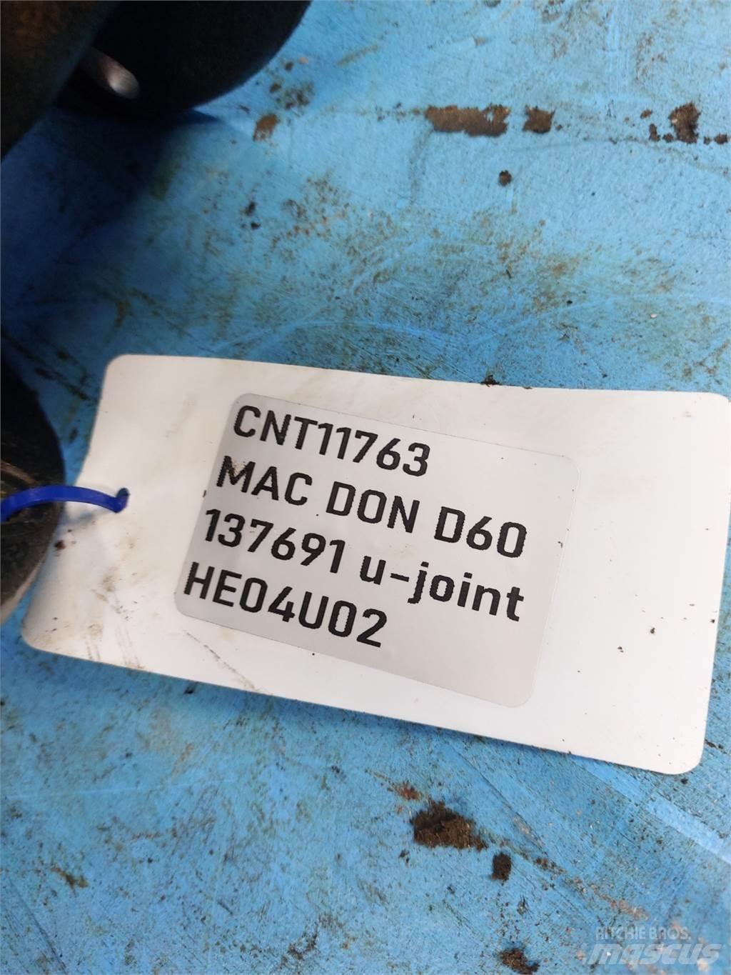 MacDon D60 Компоненты для зерноуборочных комбайнов