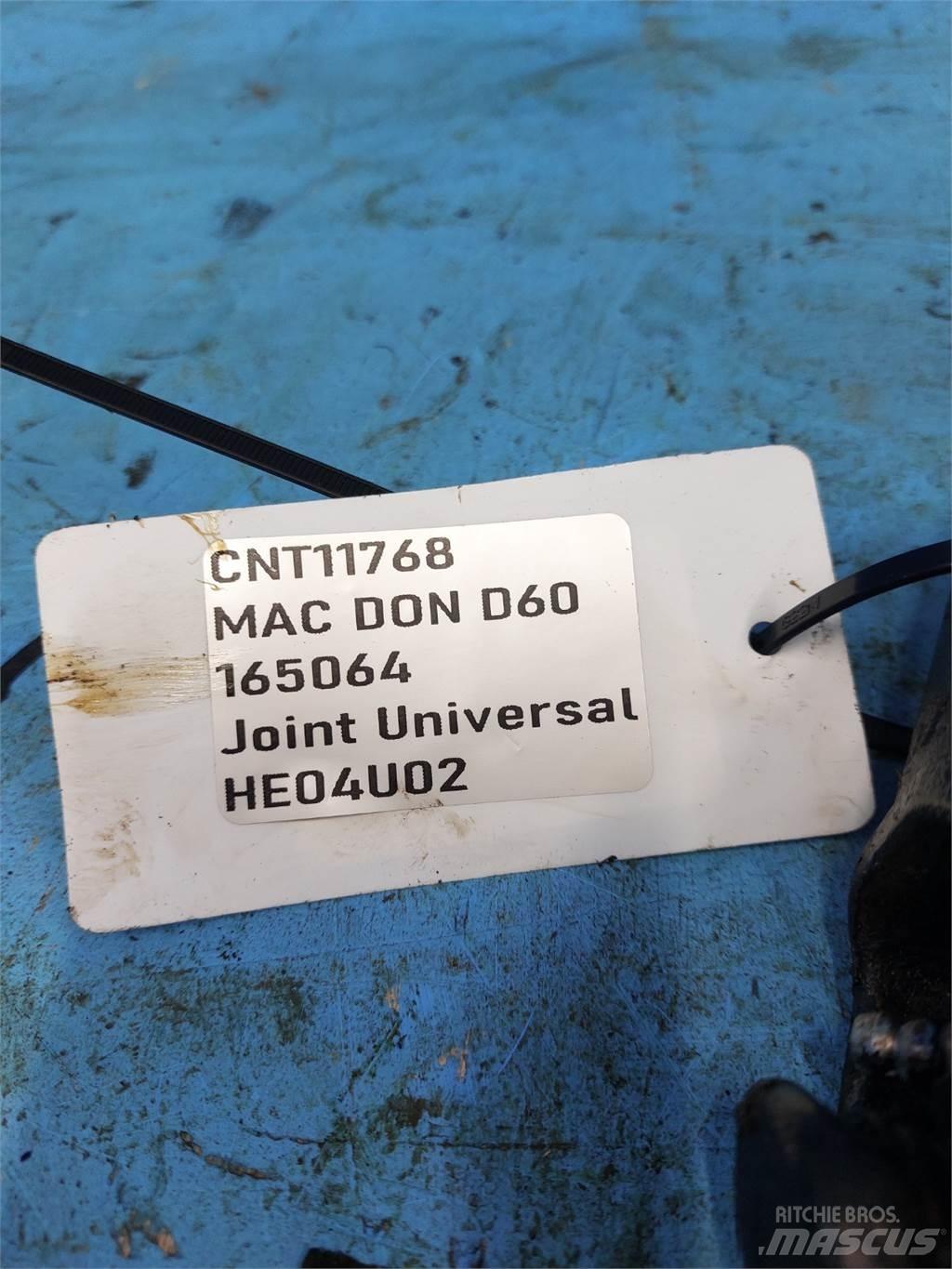MacDon D60 Компоненты для зерноуборочных комбайнов
