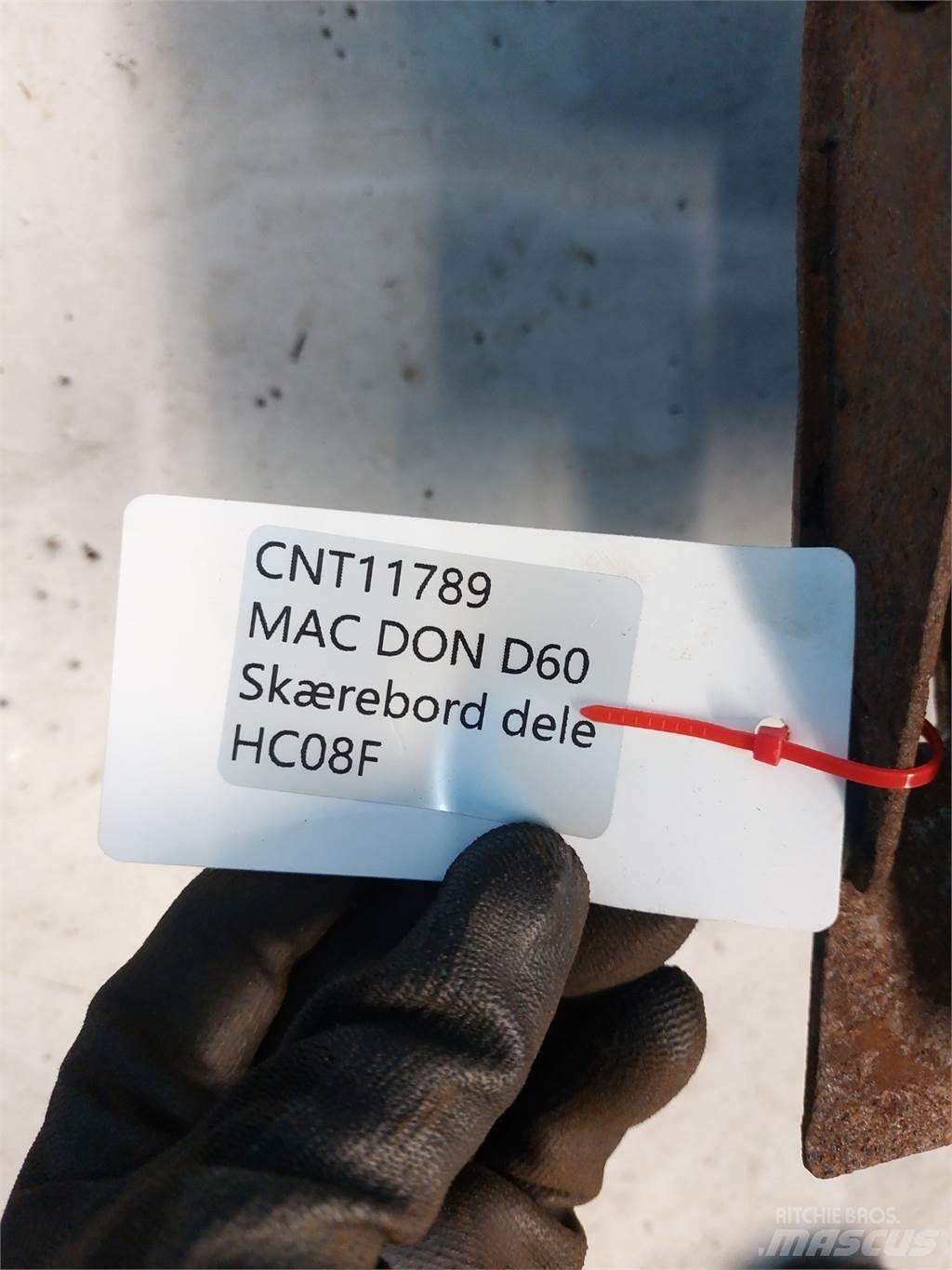 MacDon D60 Компоненты для зерноуборочных комбайнов