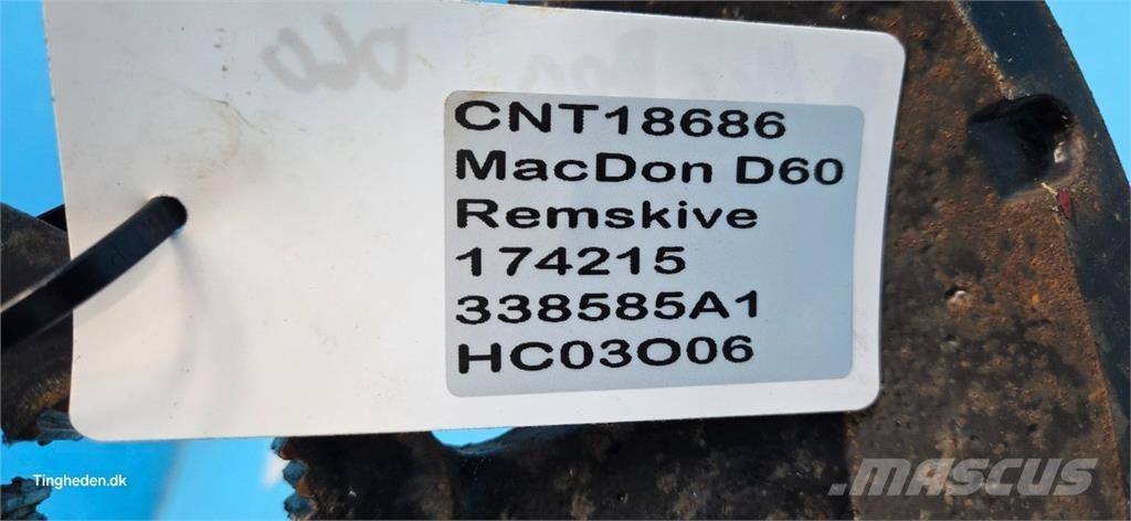 MacDon D60 Компоненты для зерноуборочных комбайнов