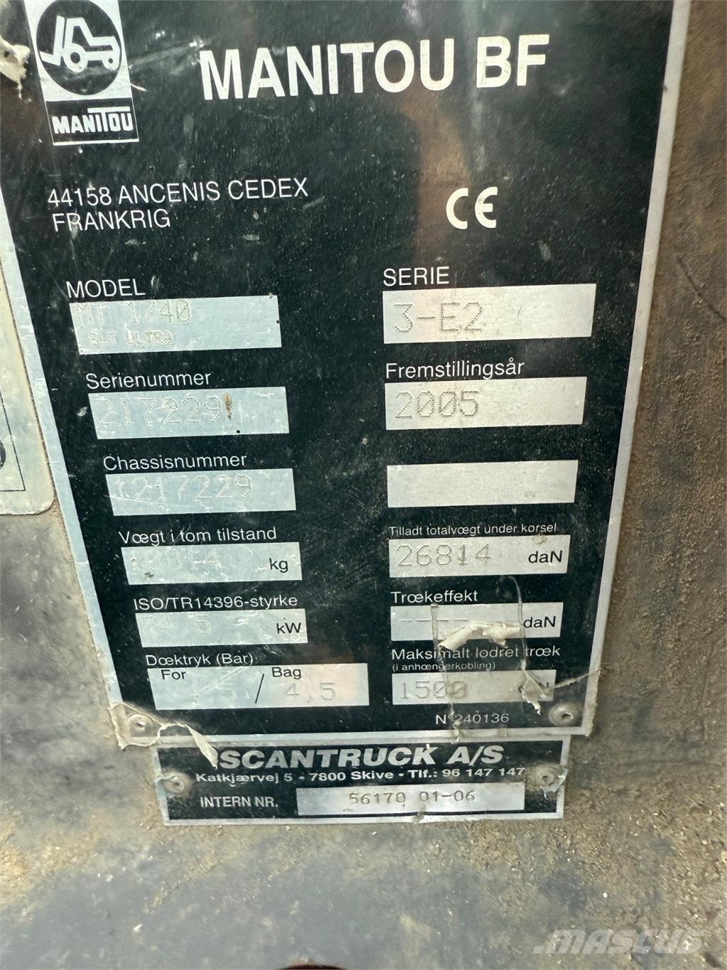 Manitou MT1740 Телескопические погрузчики