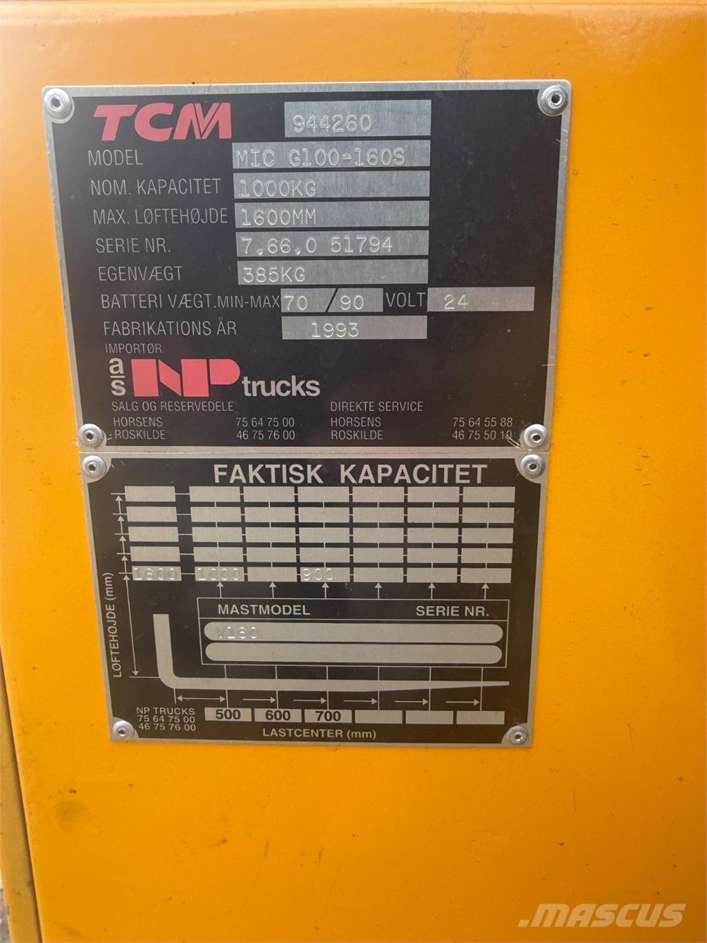 MIC 1000kg Ручные штабелёры
