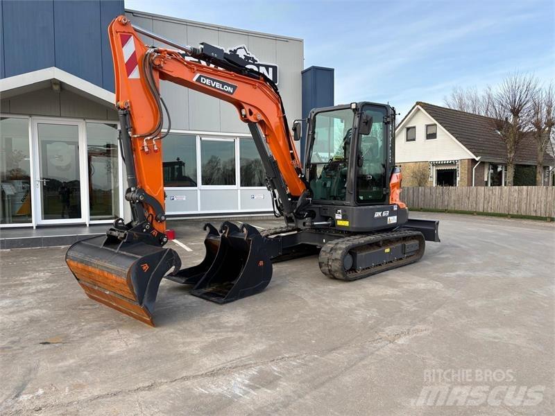 Develon DX63-7 Малые экскаваторы 7т-12т