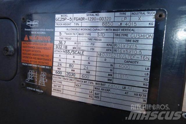 Doosan GC25P-5 Другие складские механизмы