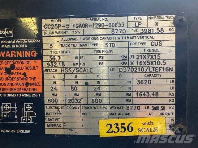 Doosan GC25P-5 Другие складские механизмы