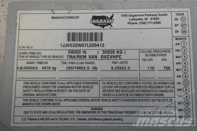 Wabash DVCVHPC Прицепы-фургоны