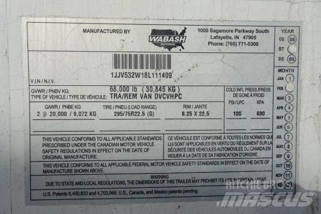 Wabash DVCVHPC Прицепы-фургоны