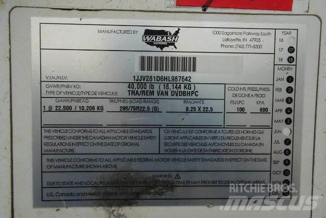 Wabash DVDBHPC Прицепы-фургоны