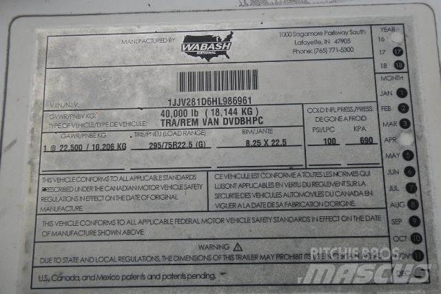 Wabash DVDBHPC Прицепы-фургоны