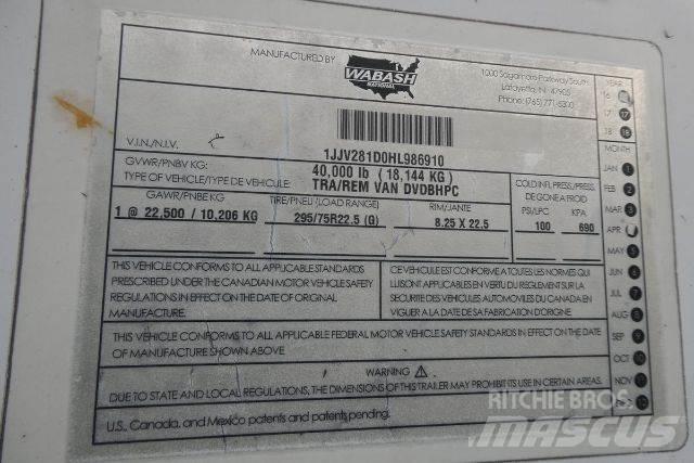 Wabash DVDBHPC Прицепы-фургоны