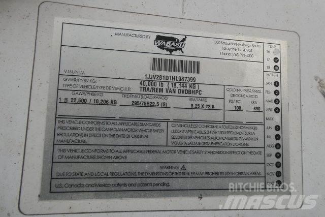 Wabash DVDBHPC Прицепы-фургоны
