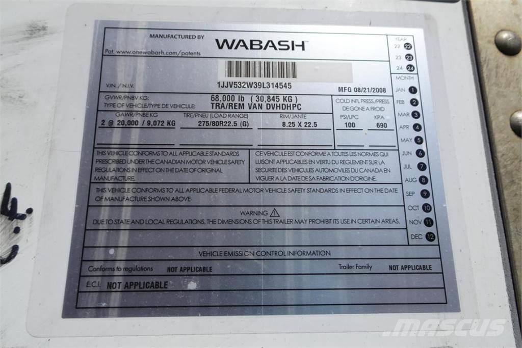 Wabash DVHDHPC Прицепы-фургоны