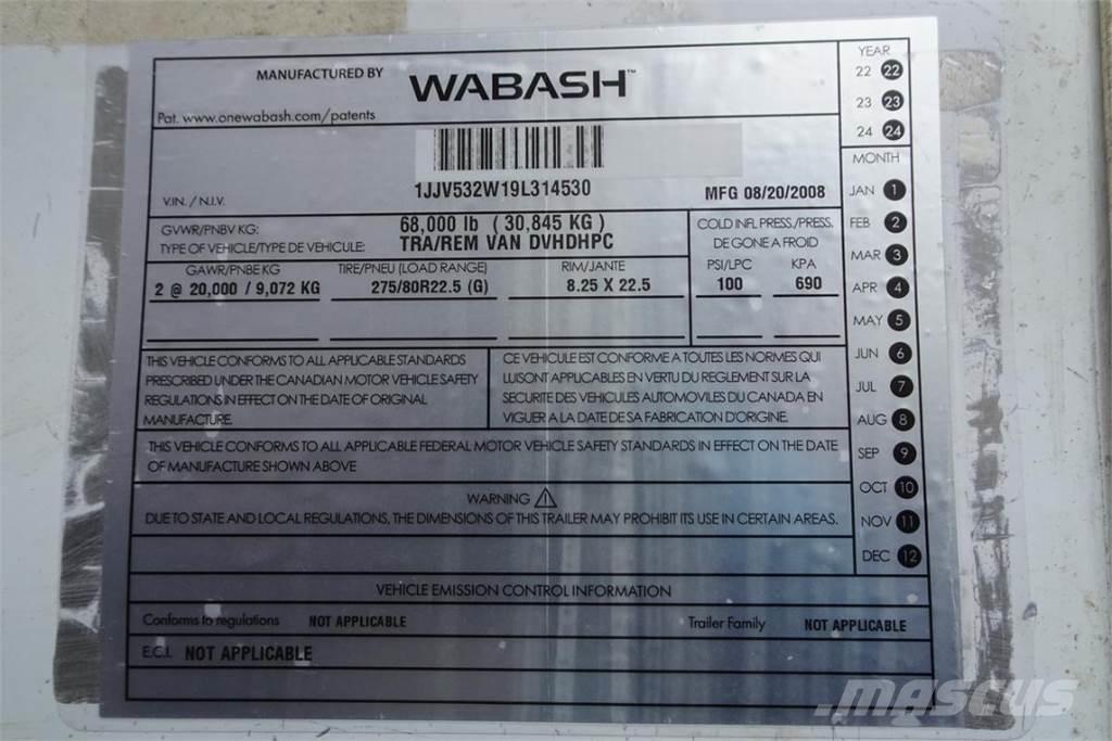 Wabash DVHDHPC Прицепы-фургоны