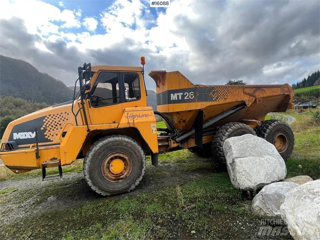 Moxy MT26 dumper. Мини-самосвалы