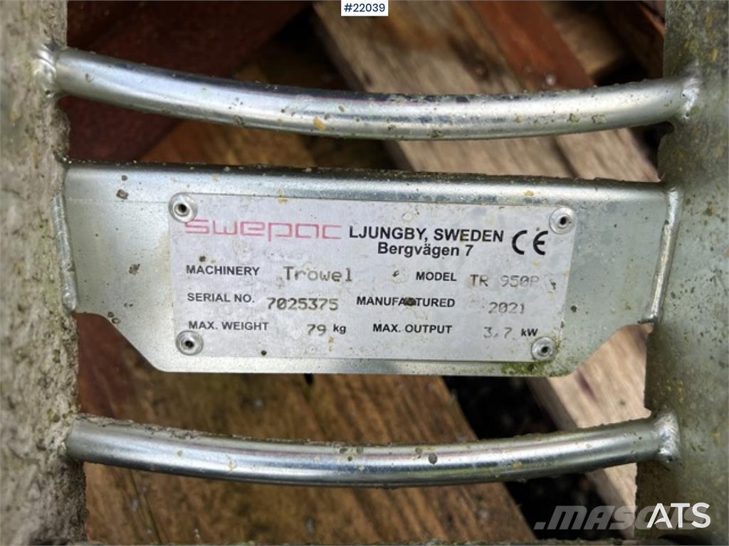 Swepac TR 950R Запчасти для бетонной техники