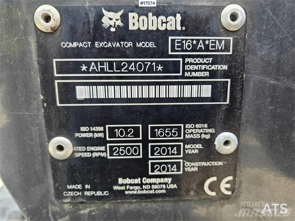 Bobcat E16 Мини-экскаваторы