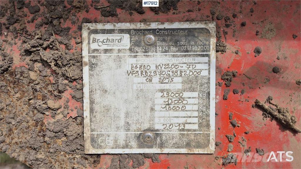 Brochard EV2200-OBS Разбрасыватели органических удобрений