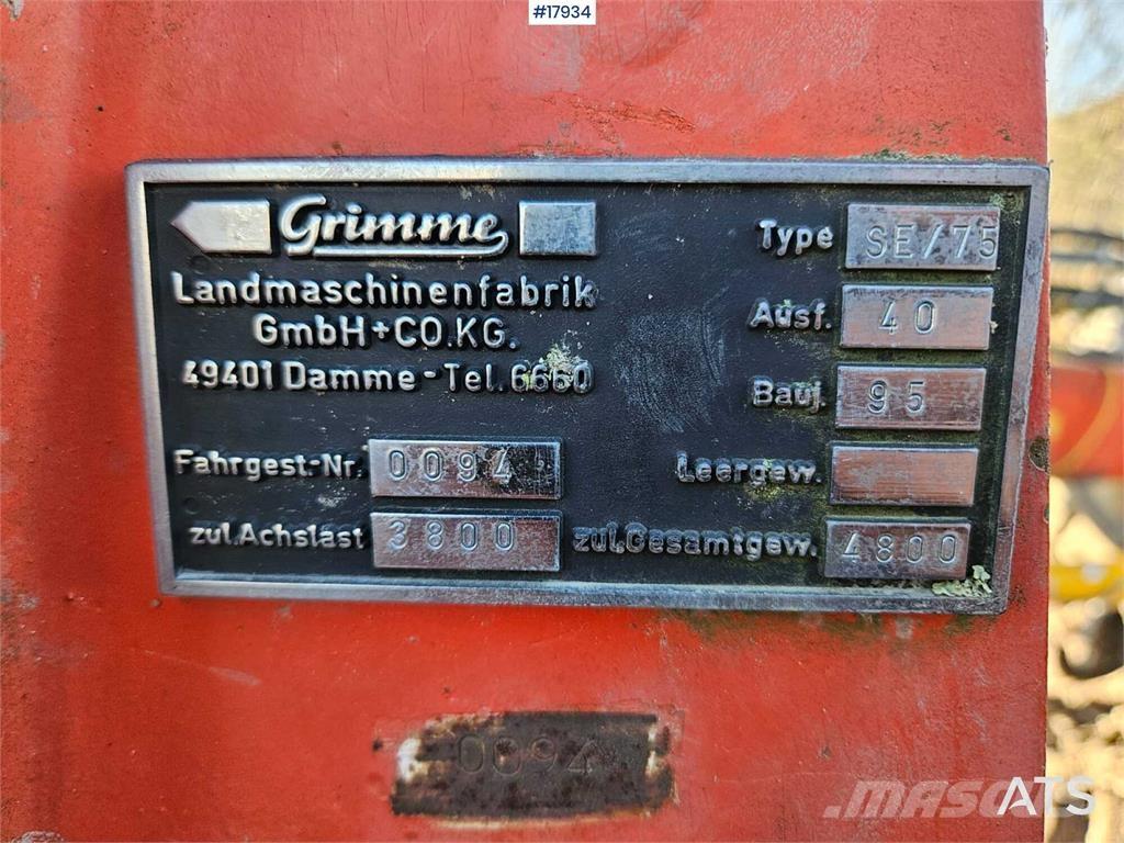 Grimme SE / 75 Зерноуборочные комбайны