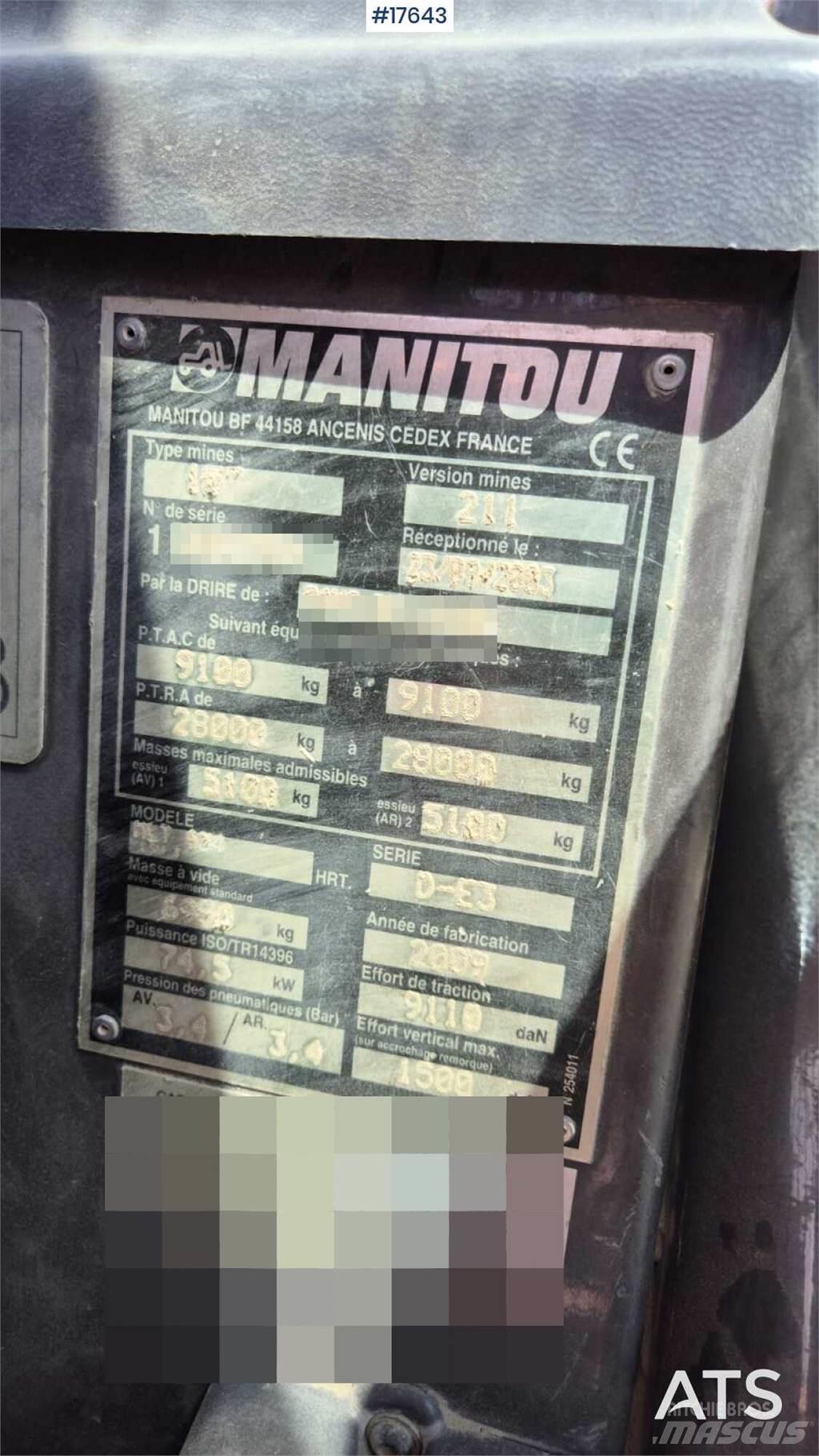 Manitou MLT 634 Телескопические погрузчики