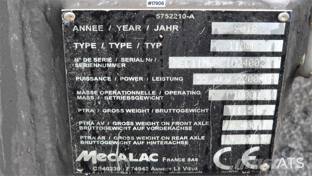 Mecalac 11 MWR Колёсные экскаваторы