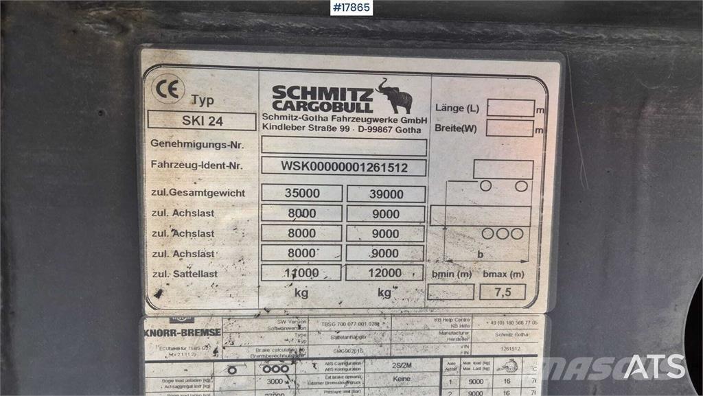 Schmitz SKI 24 7.2 Самосвальные полуприцепы