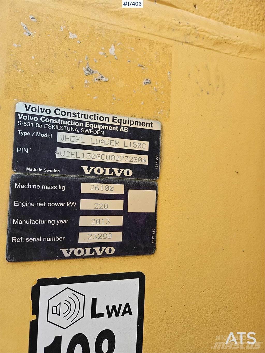 Volvo L150G Фронтальные погрузчики