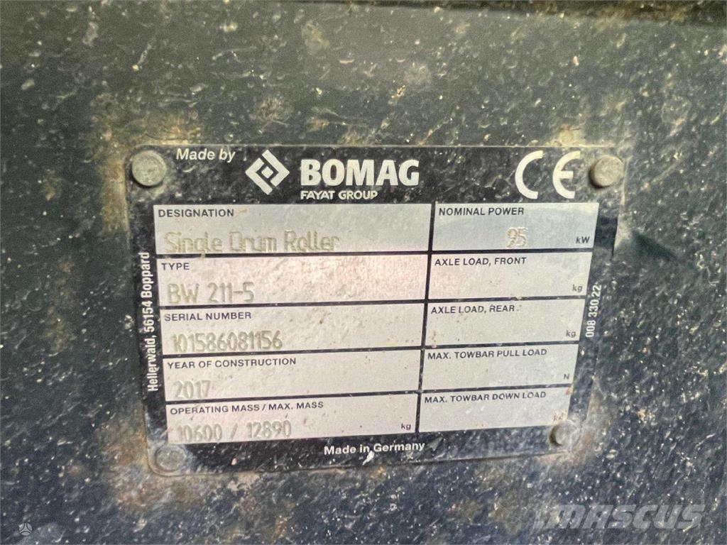 Bomag BW 211-5 Грунтовые катки