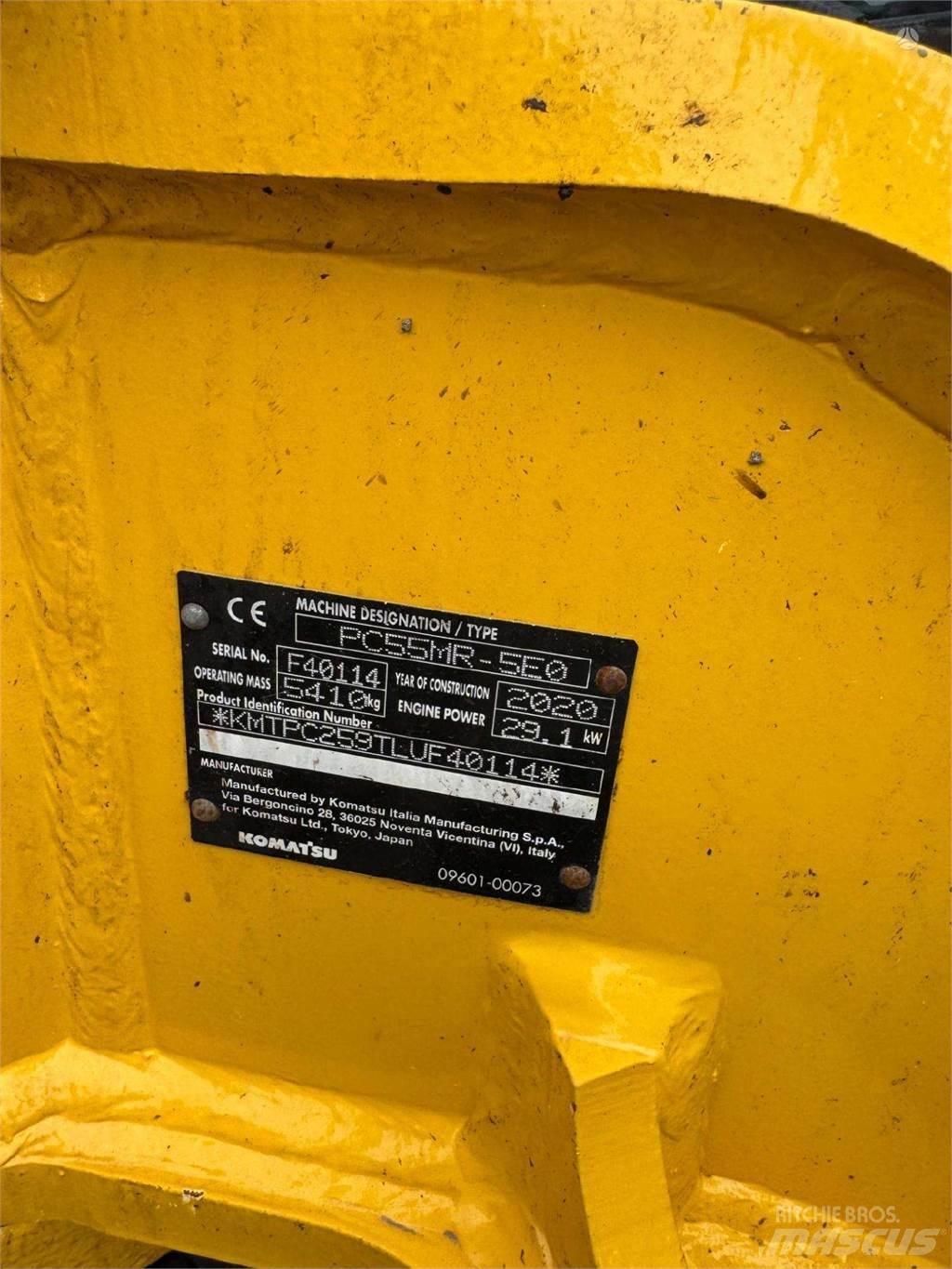 Komatsu PC55MR-5 Гусеничные экскаваторы