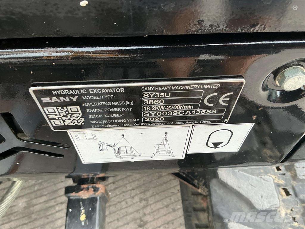 Sany SY35U Гусеничные экскаваторы