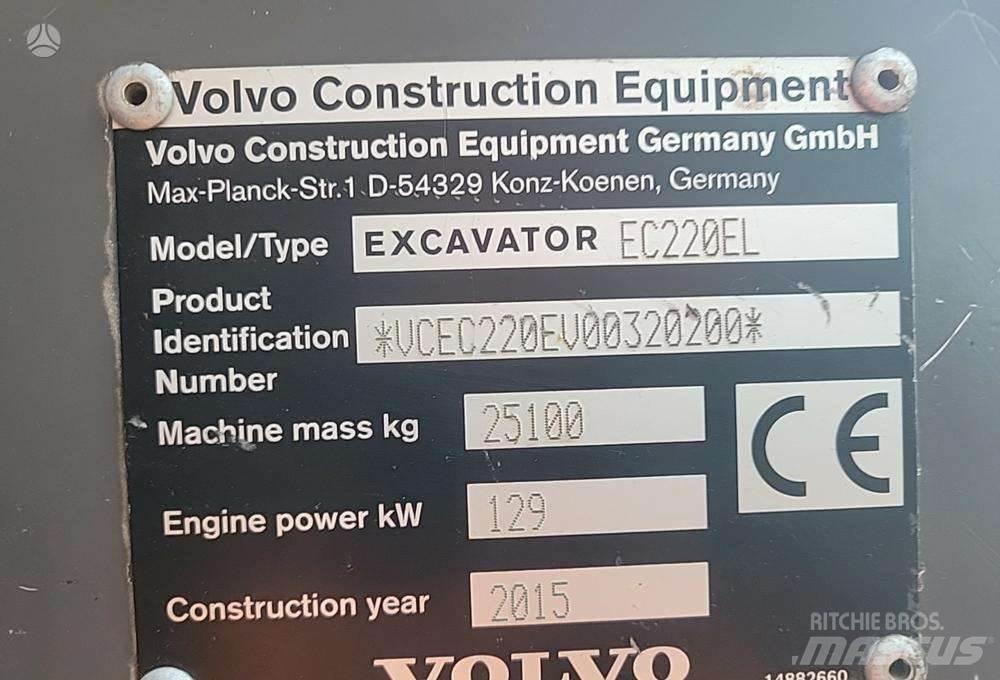 Volvo EC220E Гусеничные экскаваторы