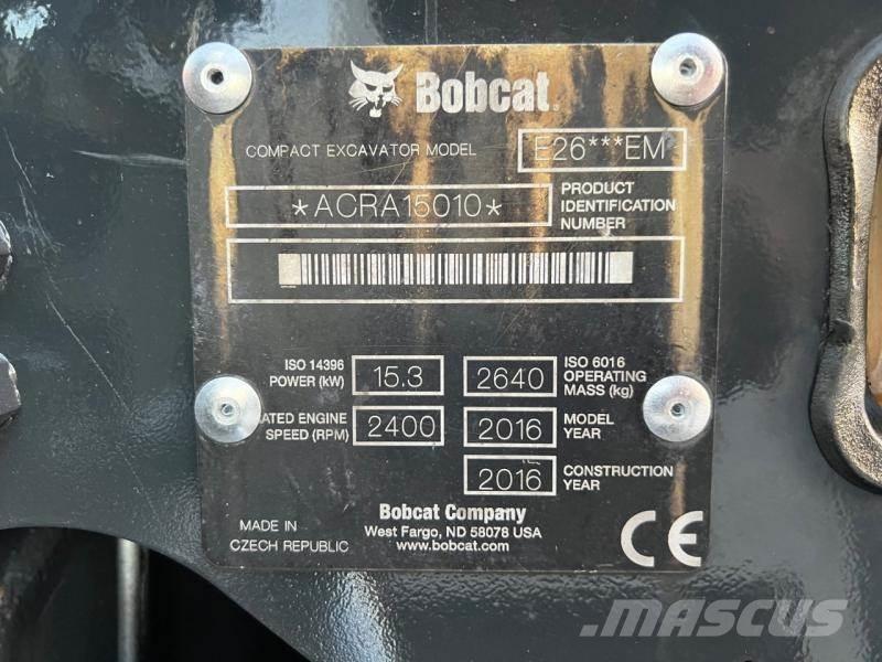 Bobcat E 26 Мини-экскаваторы