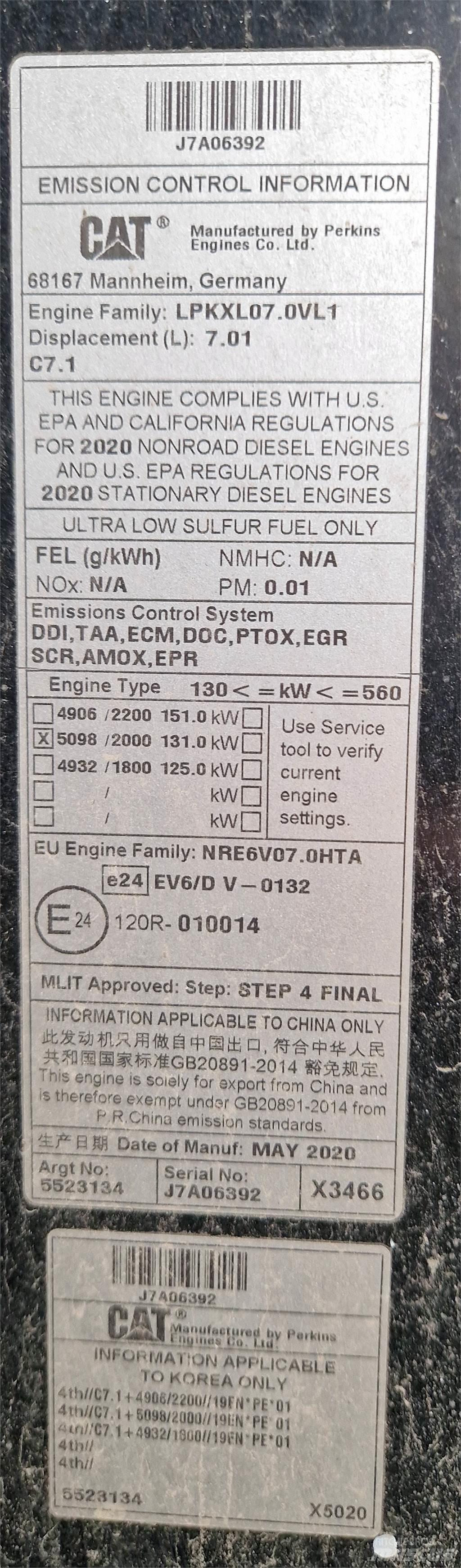 CAT 120AWD Грейдеры