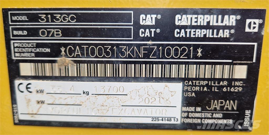 CAT 313GC Гусеничные экскаваторы