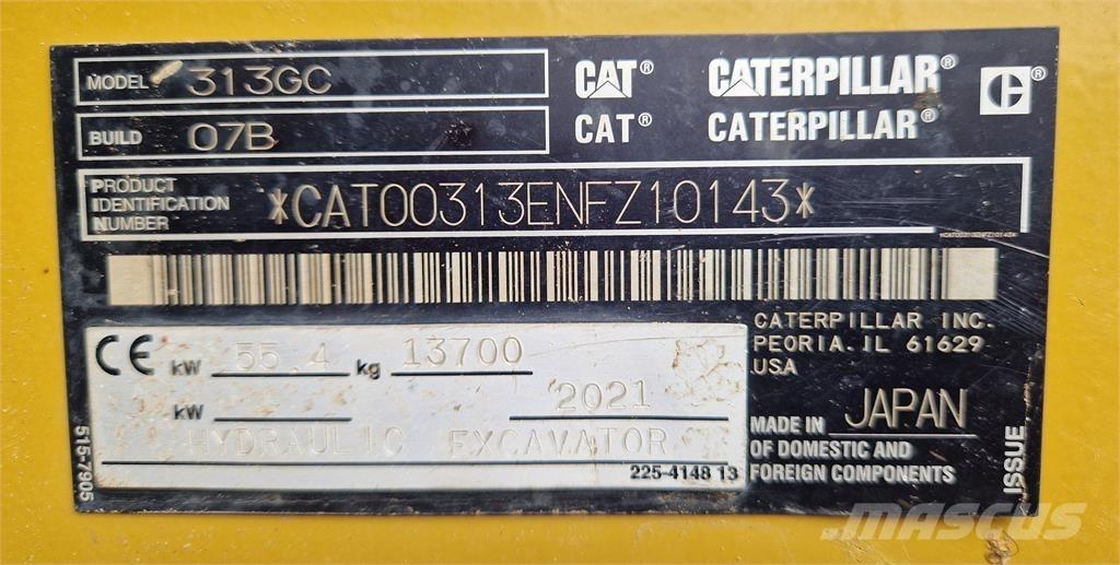 CAT 313GC Гусеничные экскаваторы