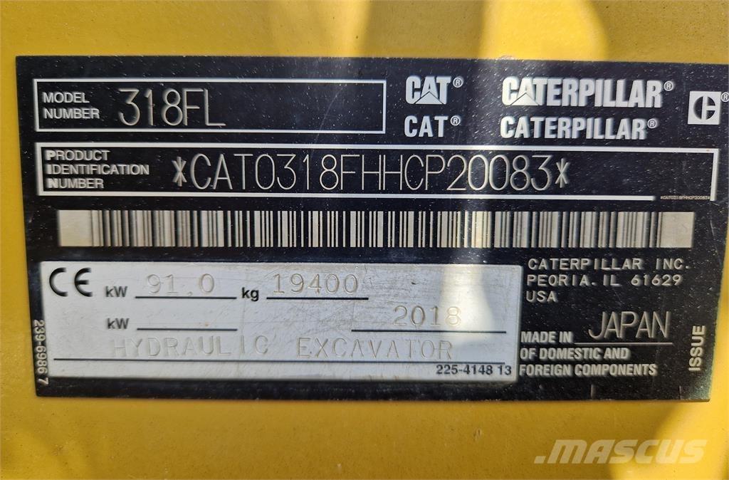 CAT 318FL Гусеничные экскаваторы