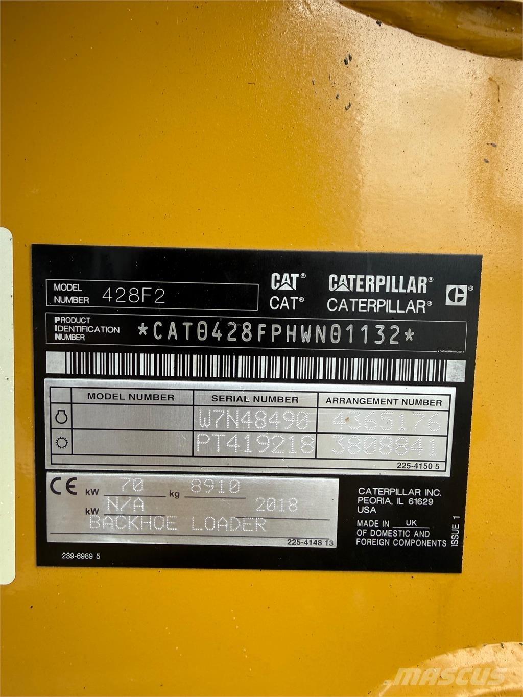 CAT 428F2 Экскаваторы-погрузчики