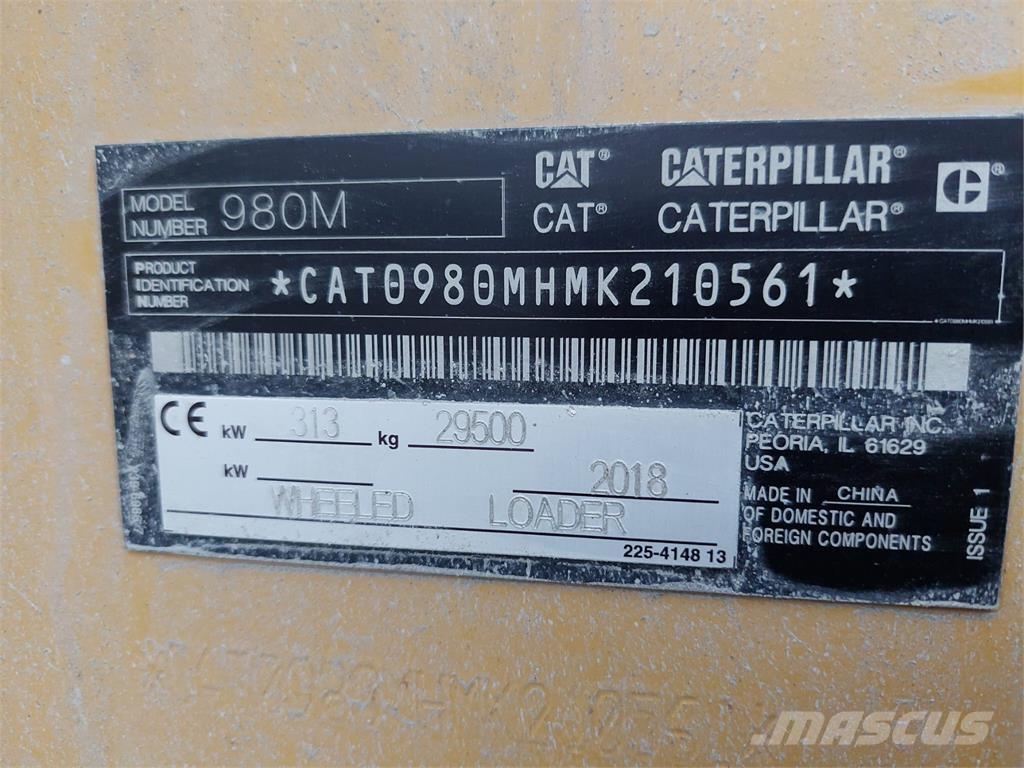 CAT 980M Фронтальные погрузчики