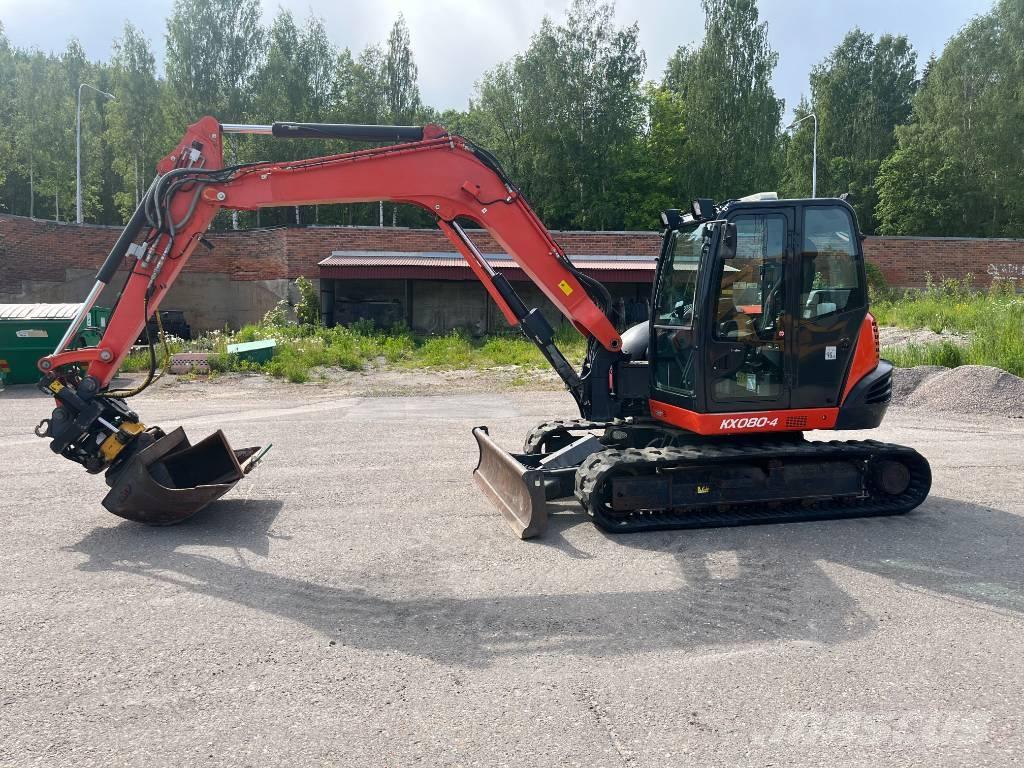 Kubota KX 080-4 Малые экскаваторы 7т-12т