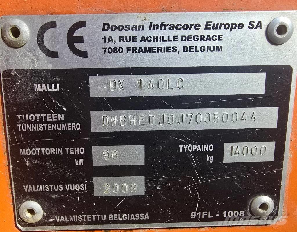 Doosan DX 140 LC Гусеничные экскаваторы