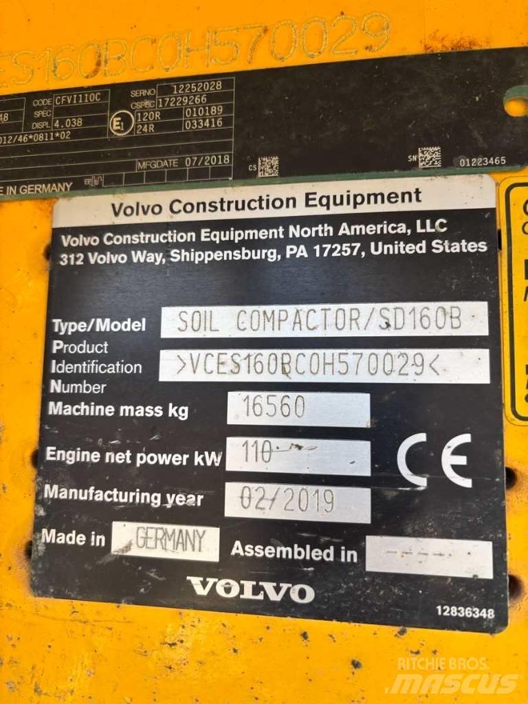 Volvo SD 160 B Грунтовые катки