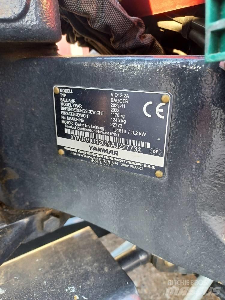 Yanmar VIO12-2A Мини-экскаваторы