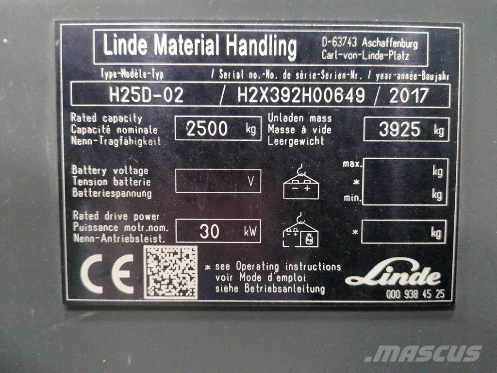 Linde H25D-02 Дизельные погрузчики