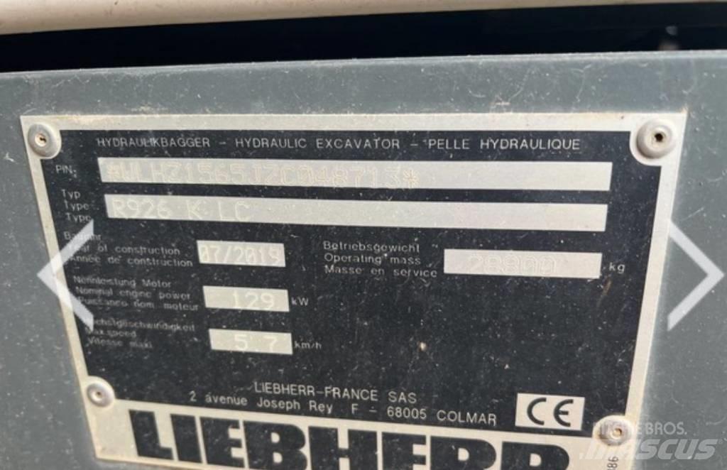 Liebherr R 926 KLC Гусеничные экскаваторы