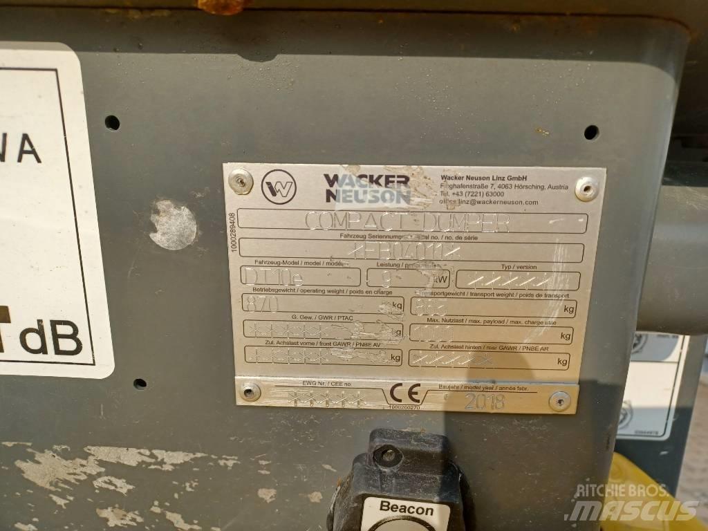 Wacker Neuson DT10e Гусеничные самосвалы